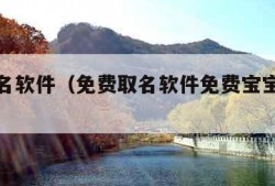 免费取名软件（免费取名软件免费宝宝取名软件）