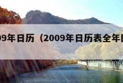 2009年日历（2009年日历表全年图片）