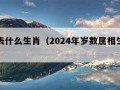 卯代表什么生肖（2024年岁数属相生肖对照表）