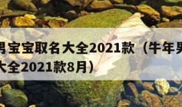 牛年男宝宝取名大全2021款（牛年男宝宝取名大全2021款8月）