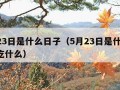 5月23日是什么日子（5月23日是什么日子?吃什么）