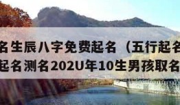 五行起名生辰八字免费起名（五行起名生辰八字免费起名测名202U年10生男孩取名）