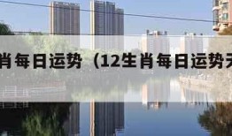 12生肖每日运势（12生肖每日运势天天看下载）