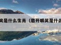 眉开眼笑是什么生肖（眉开眼笑是什么生肖数字?）