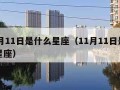 12月11日是什么星座（11月11日是什么星座）