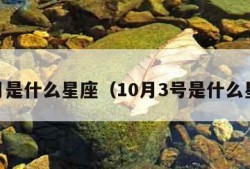 10月是什么星座（10月3号是什么星座）