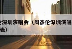 周杰伦深圳演唱会（周杰伦深圳演唱会2025时间表）