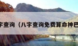 八字查询（八字查询免费算命神巴巴）