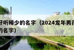 男孩好听稀少的名字（2024龙年男孩好听稀少的名字）