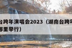 湖南台跨年演唱会2023（湖南台跨年演唱会在哪里举行）