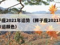 狮子座2021年运势（狮子座2021年运势幸运颜色）