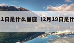 2月11日是什么星座（2月19日是什么星座）