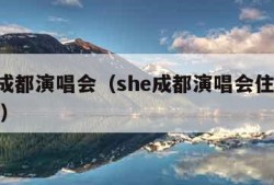 she成都演唱会（she成都演唱会住什么酒店）