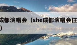 she成都演唱会（she成都演唱会住什么酒店）