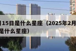 2月15日是什么星座（2025年2月15日是什么星座）