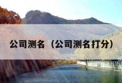 公司测名（公司测名打分）