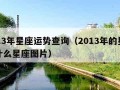 2013年星座运势查询（2013年的星座是什么星座图片）