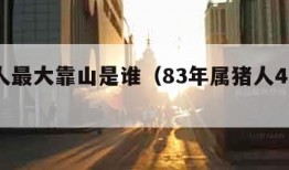 属猪人最大靠山是谁（83年属猪人42岁过七劫）