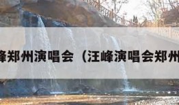 汪峰郑州演唱会（汪峰演唱会郑州站）