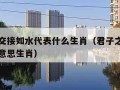 君子之交接如水代表什么生肖（君子之交接如水什么意思生肖）