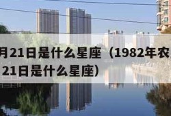 12月21日是什么星座（1982年农历12月21日是什么星座）