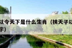 挟天子以令天下是什么生肖（挟天子以令天下打一数字）