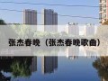 张杰春晚（张杰春晚歌曲）