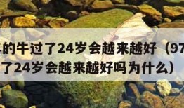 97年的牛过了24岁会越来越好（97年的牛过了24岁会越来越好吗为什么）