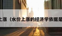 水价上涨（水价上涨的经济学依据是什么）