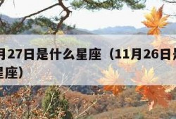 11月27日是什么星座（11月26日是什么星座）