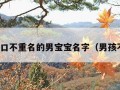 好听顺口不重名的男宝宝名字（男孩不重名）