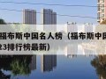 2012福布斯中国名人榜（福布斯中国名人榜2023排行榜最新）