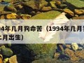 1994年几月狗命苦（1994年几月狗命苦二月出生）