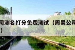 周易公司测名打分免费测试（周易公司名字测试 免费）