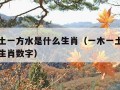 一木一土一方水是什么生肖（一木一土一方水是什么生肖数字）