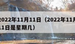 2022年11月11日（2022年11月11日是星期几）