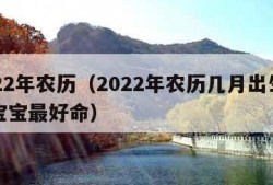 2022年农历（2022年农历几月出生的虎宝宝最好命）