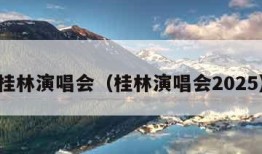 桂林演唱会（桂林演唱会2025）