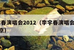 李宇春演唱会2012（李宇春演唱会2012北京）