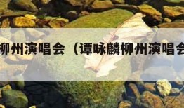 谭咏麟柳州演唱会（谭咏麟柳州演唱会有几场）