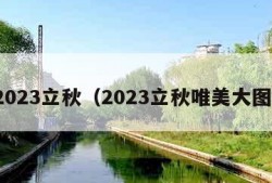 2023立秋（2023立秋唯美大图）