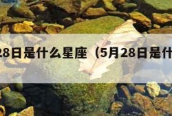 4月28日是什么星座（5月28日是什么星座）