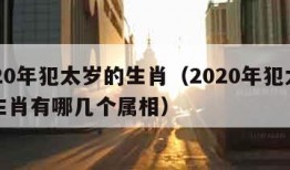 2020年犯太岁的生肖（2020年犯太岁的生肖有哪几个属相）