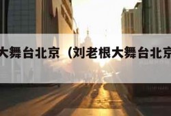 刘老根大舞台北京（刘老根大舞台北京演出时间）