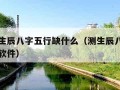 免费测生辰八字五行缺什么（测生辰八字五行缺什么软件）