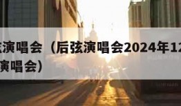 后弦演唱会（后弦演唱会2024年12月31日演唱会）