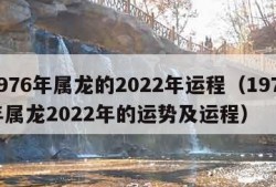 1976年属龙的2022年运程（1976年属龙2022年的运势及运程）