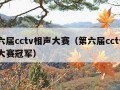 第六届cctv相声大赛（第六届cctv相声大赛冠军）