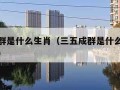 三五成群是什么生肖（三五成群是什么生肖最佳答案）