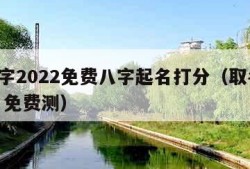 起名字2022免费八字起名打分（取名字 八字 免费测）